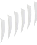 3 Inch Real Feather Fletching Arrows With Shield Cut Right Wing For DIY Archery Hunting And Target Shooting Shafts White Color Pack Of 36