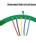 Top Notch Electric Bike Hall Sensor Board PCB Circuit Replacement For Ebike Motor Upgrade with color-coded wires.