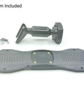 Rear View Mirror Back Plate Panel And Interior Mirror Bracket Arm For Car DVR Strap Replacement, black finish, screw spacing visible