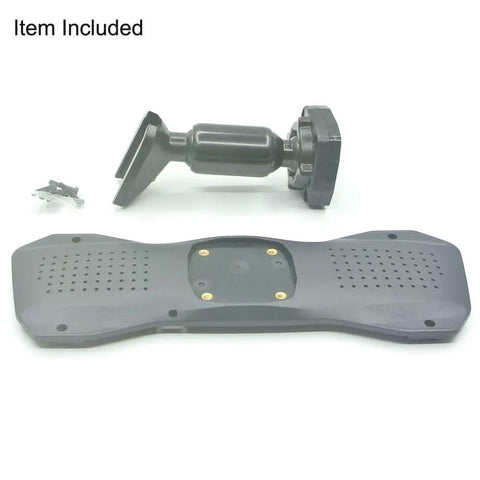 Rear View Mirror Back Plate Panel And Interior Mirror Bracket Arm For Car DVR Strap Replacement, black finish, screw spacing visible