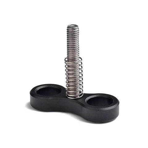 Aluminum Ball Joint Clamp For Underwater Light Arms And Camera Mounts, featuring black aluminum and silver screw design.