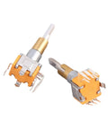 Dual Shaft Axis Rotary Encoder With Push Button Switch For Precision Angle Measurement In Industrial Equipment 360 Degree Rotation 30 Position 15 Pulse Built Tough And Reliable, metal construction