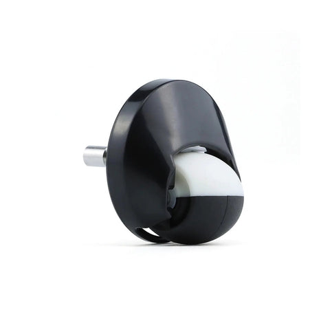 Roomba front wheel set, omni-directional, compatible with 500–900 series; black housing with white wheel, 2 pcs