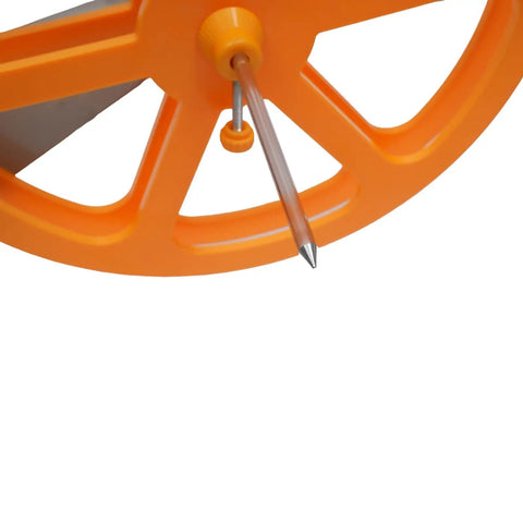 Close-up of the steel blade and rotary wheel of the Automatic Webbing Cutting Machine 110V 280W Heavy Duty Hot And Cold Cutting