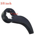 Three Eighths Inch Crowbar Adapter Head For Tight Spaces shown in steel, 3/8 inch size with 9.5mm detail visible.