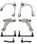 Top Shelf Front Suspension And Steering Repair Kit Including Eight Durable Control Arms Ball Joints Tie Rod Ends Plus Matching Links For Cadillac Cts with durable metal components.