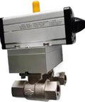 Air Powered Pneumatic Actuators F03 F05 with precise valve control, sturdy build, easy install, red finish, for industrial automation