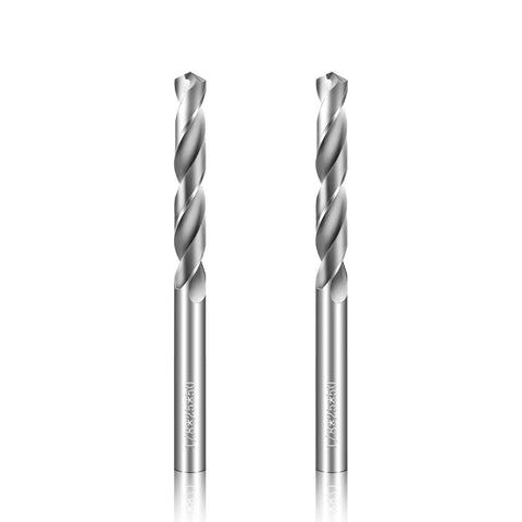 One Eighth Inch Carbide Drill Bits Set For Metalworking, Tungsten Carbide Long Life 2 Piece Kit, high-speed cutting tools