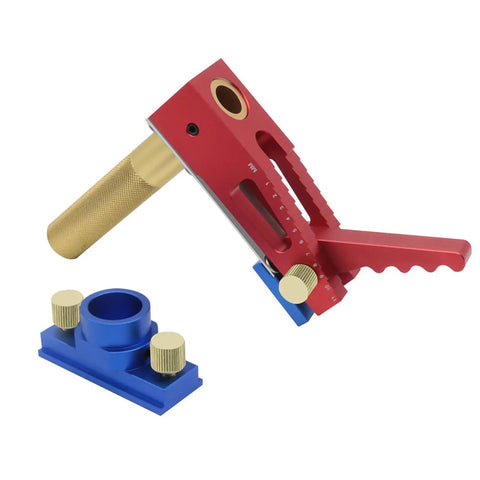 Heavy Duty Bench Dog Hold Down Clamp for workbench and desktop woodworking, Pro Grade adjustable pressure ranges 0 to 60mm and 0 to 25mm.