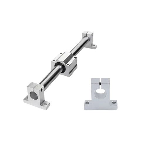 Four Pack SK16 Aluminum Linear Rail Shaft Supports for 16mm 0.63 Inch Shafts, Premium Aluminum Guide Blocks with 6mm Mount Holes