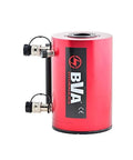 Beefy 50 Ton Aluminum Hydraulic Cylinder With 6 Inch Stroke Double Acting Hollow Bore Design High Flow Three Eighths NPTF Couplers