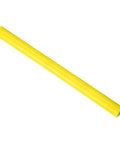 Polyurethane Coated Conveyor Roller 2 Inch Diameter, 24 Inch Length With Stainless Steel End And Galvanized Support, Yellow Finish
