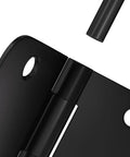Close-up of 24 Pack Matte Black Door Hinges 3.5 Inch By 3.5 Inch Interior Door Hinges With One Quarter Inch Radius Corners And Screws Included