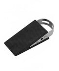 Stainless Steel Door Stopper With Non-Slip Rubber Wedge, Compact 3.94 x 1.89 x 1.30 Inch Size, Keeps Doors Open On Hardwood Or Tile Floors