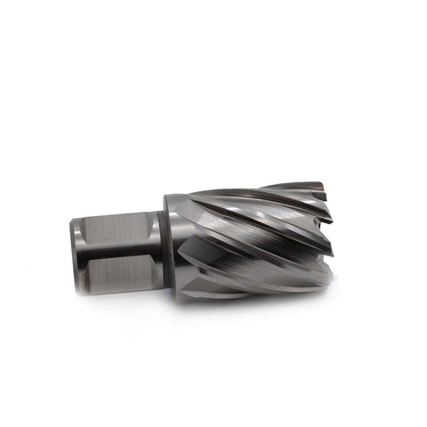 Oscarbide annular cutter with Weldon shank, 1-1/16 in diameter, 1 in depth of cut