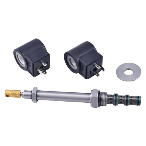 4-Way 3 GPM Hydraulic Spool Valve SV08-47DM-0-N Aftermarket Replacement For HydraForce 08 Series VC08-4 Cavity With 2 Solenoid Coils
