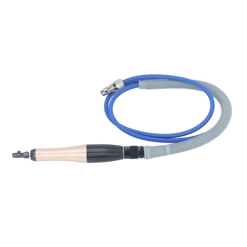 Badass 23000 RPM Pencil Die Grinder Air Tool with Heavy Duty Aluminum Alloy Body, featuring a flexible air hose for precision grinding.