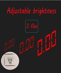 Heavy Duty Digital Platform Scale Built Tough Portable Electronic Weight Scale With Crisp Backlit Display showing adjustable brightness feature.