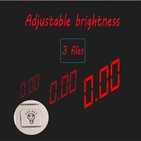 Heavy Duty Digital Platform Scale Built Tough Portable Electronic Weight Scale With Crisp Backlit Display showing adjustable brightness feature.