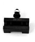 Heavy Duty Oversize Turning Facing Tool Holder For Wedge Type Quick Change Metal Lathe Post Up To 12 Inch Swing, black steel with mounting slots.