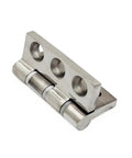 Stainless Steel Damping Silent Cabinet Hinge For Industrial Cabinets shown from an angle, highlighting robust build and steel material.