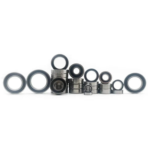 RC Flange Bearing Kit For Maxx And Slash Short Course Trucks, 26 Pcs Chrome Steel Ball Bearings, Black Rubber Sealed
