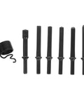 Heavy Duty Air Rivet Tool Kit With Stainless Steel Bits For Professional Work Environments And DIY Projects Featuring Versatile Pneumatic Hammer Drift Set, six bits