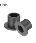 Dope 8 Pack Flanged Sleeve Bearing Set Black POM Plastic Bushing 5mm ID 7mm OD 7mm Length Flange Diameter 11mm Thick 1mm For Small Motors DIY Projects And Precision Axial Bushings, 8 pcs