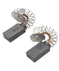 Top Tier S96 Carbon Brush Set Two Piece Heavy Duty Aftermarket Upgrade Fits OEM 1619X08020 Heat Resistant Motor Parts No Sweat Performance Guaranteed For Tough Jobs showing two carbon brushes with coils.