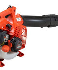 Powerful 25.4cc 2-Stroke Handheld Leaf Blower with Cruise Control, lightweight design for leaves and debris cleanup, side view