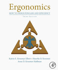 Front cover of the book Ergonomics: How to Design for Ease and Efficiency, Third Edition; gold title, blue subtitle, AP logo.