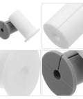 Stylish VILLCASE 4 Pack Silicone Wall Hole Plugs For 1 Inch Grommets, white and gray, for cable routing and hole covering