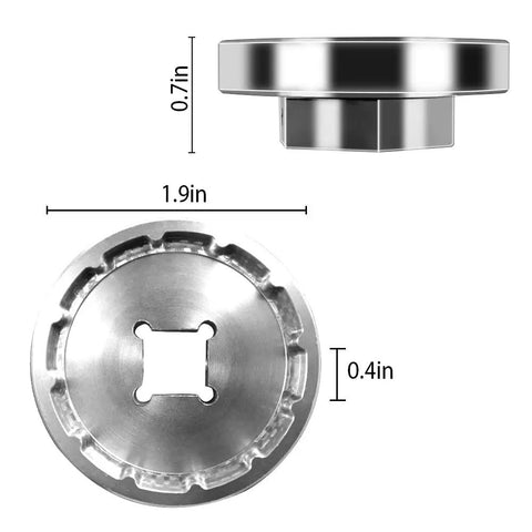 Bottom Bracket Sleeve Tool BB M30 T47 1B IB 50.4mm 12T For Trek Praxisdiy MTB Bike Repair Tool side and top view with dimensions