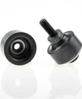 Close-up of 2 Inch Hole Punch And Flare Tool With Dimple Plate Dies In Black, showing steel garage ready pro grade heavy duty components.
