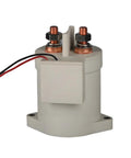 Solid Core Heavy Duty Dc Contactor Switch Knockout Amp Rating Relay Block For Electric Vehicles And Solar Arrays Up To Eighty Four Volts, top view with wiring.
