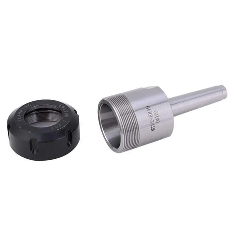 Er40 M10 Collet Chuck Holder With Morse Taper MT2 Shank For CNC Lathe And Milling Machines, robust steel construction