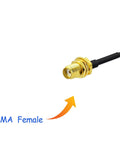 Rad Dual Band Ham Radio Antenna With Magnetic Base For VHF UHF 136-174MHz And 400-470MHz, 8dBi Omni Directional Gain, SMA Female Connector