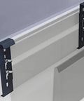 Stainless Steel Window Planter Brackets Set Four Adjustable Flower Box Brackets for Windowsill, Balcony, and Railings, no fuss setup