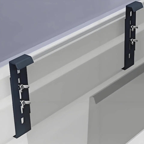 Stainless Steel Window Planter Brackets 4 Pack Weather Resistant Outdoor Flower Box Support Adjustable Upright Easy Install Renter Friendly