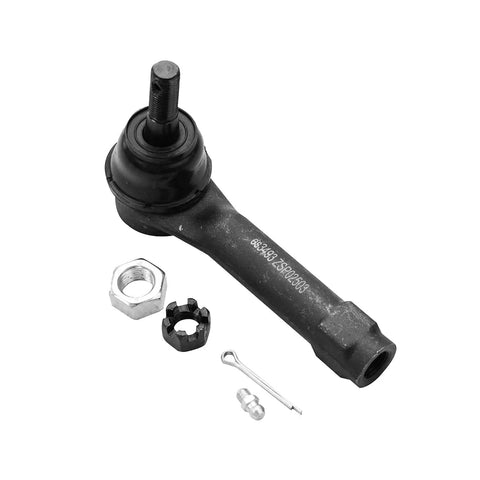 Front Tie Rods Kit For 1999-2006 Chevy Silverado 1500 4WD AWD And Cadillac Escalade, Escalade ESV, EXT, And Avalanche 1500 - 0.71 Inch Thread At Centerlink, 4-Groove Pitman Arm, Heavy-Duty Steering Upgrade. Front tie rod end with nut, cotter pin, and grease fitting