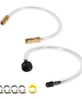 Pro-Grade Boat Bleed And Filler Kit For Hydraulic Steering Systems, Seastar Compatible, shows bridge tube and fittings