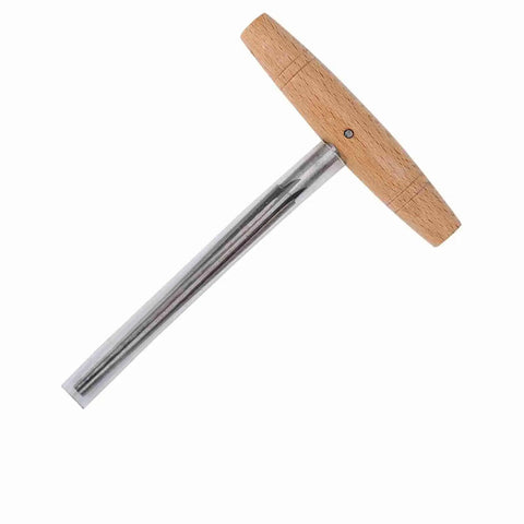Stainless Steel Violin Peg Reamer With Wooden Handle Pro Grade Anti Rust Luthier Tool For 3 4 Violins