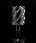 Oscarbide annular cutter with 3/4 in Weldon shank, 1-15/16 in cutting diameter, 2 in depth of cut, close-up view.