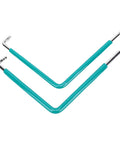 Top Tier Heavy Duty Window And Door Adjustment Tool Set With 59CrV4 Steel Hex Wrenches Plus T15 Star Key And 4mm Ball Head Bit, teal handles
