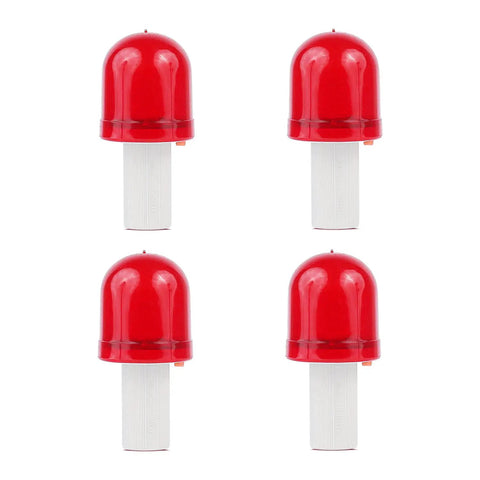 4 Pack Traffic Cone Flasher LED Light 360 Degree Visibility With 3 Flash Modes For Collapsible Safety Cones Ideal For Parking Lots Camping And Emergency Roadside Signaling