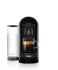 Vertuo Plus Single Serve Coffee And Espresso Maker By Breville In Ink Black With 25 Second Heat Up And Auto Shut Off For Quick One Touch Brews And Rich Flavor Every Morning, front view