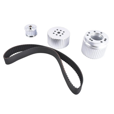 Upgrade Your Chevy BBC With This Sick Belt Drive Pulley Set For 396 427 Or 454 Big Block Engines Featuring Durable Billet Aluminum Design And A Non Slip Gilmer Belt To Keep Your Ride Running Smooth Like A Dream. billet pulleys and Gilmer belt