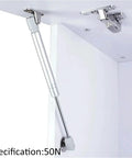Heavy Duty Four Piece Gas Strut Cabinet Door Lift Support Kit With Pneumatic Rod Hydraulic Spring Hinges in cabinet