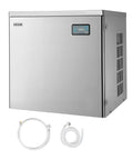 Commercial Ice Maker Head 650 Lbs Per Day Stainless Steel Ice Machine With Scheduled Ice Making Self Cleaning Adjustable Thickness, front view