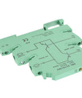 NPN To PNP Converter Module For PLC IO Level Shifting And Polar Sensor Interface MRI 24TR INV in slim green design, relay compatible.